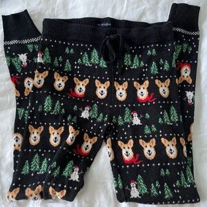 Christmas Sweater Leggings, Size Small